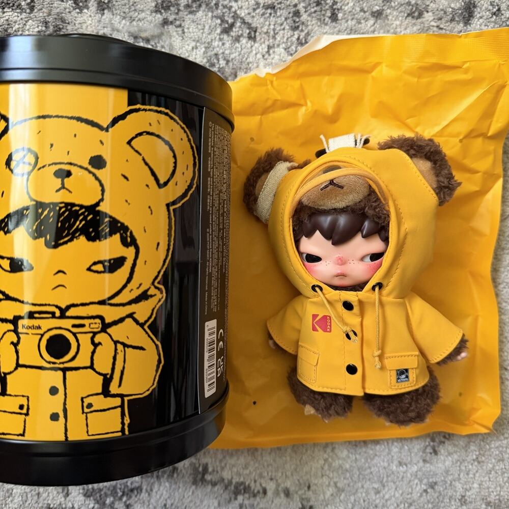 Hirono × Kodak Click Bear Plush Doll Pendant